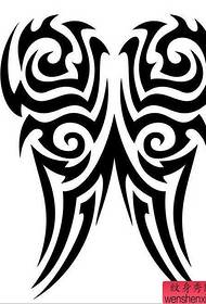 totem wings tattoo pattern