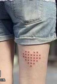 Beautiful trend of love tattoos on the legs