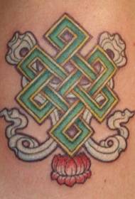 Budistički uzor tetovaže beskonačnog čvora