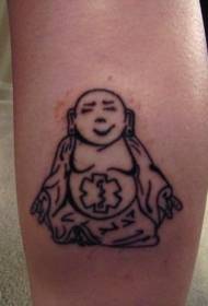 anak sapi gumbira pola Maitreya tato
