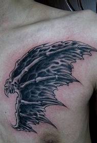 bröst vackra vingar tatuering mönster