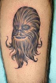 Osebnost Star Wars Chubaka Tattoo Vzorec