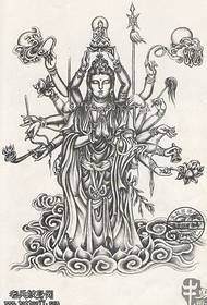 thousand hand Guanyin tattoo works shared by the best tattoo museum