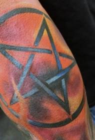 Arm pentagram tatoveringsmønster