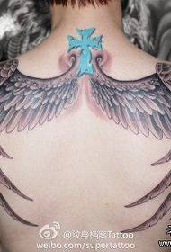 späť populárne jednoduché anjelské krídla tetovanie vzor