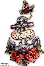 Manuscript a personalized anchor tattoo pattern