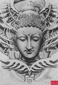 espectáculo de tatuajes Recomienda un conjunto de trabajos manuscritos del tatuaje de la cabeza de Buda