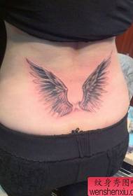 girls like the waist wings tattoo pattern