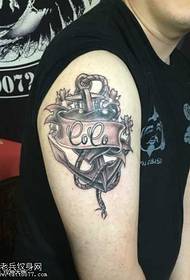 Arm anchor tattoo maitiro