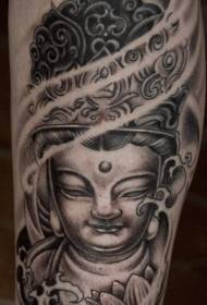 Iphethini yoqobo lwe-Buddha ne-Lotus tattoo
