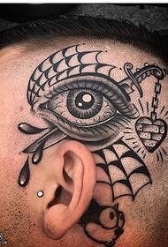 Eye dagger tattoo pattern