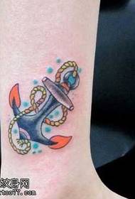 Anchor tattoo pattern