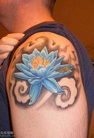 arm lotus tattoo pattern