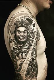 an old traditional pattern arm tattoo picture