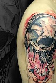 arms rich and rich skull tattoo pattern