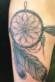 exquisite dream catcher tattoo picture on the right hand arm