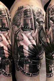 Arm Knight Tattoo Pattern