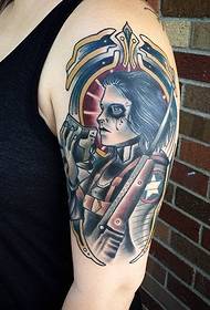 kapiteni i krahut dhe modeli i tatuazheve të ushtarëve të dimrit nga Andre Lucas