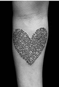 Arm Heart Tattoo Pattern