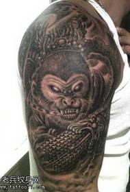 Tema di tatuaggio di bracciu Sun Wukong