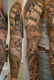 20 modelos de vários estilos de desenhos de tatuagem de braço de flor masculina