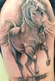 Horse dancing tattoo on the arm