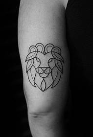 lion Line tattoo pattern