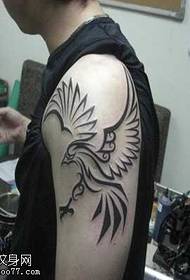 ຮູບແບບ tattoo phoenix ແຂນ