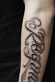 armblomsterkropp Engelsk tatoveringsmønster er veldig fasjonabelt