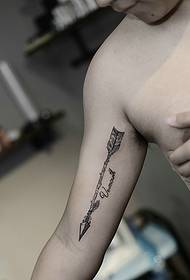 arm inner personality arrow tattoo pattern