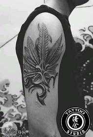 patrón de tatuaje de trigo de brazo