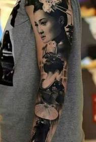 Arm Geisha Tattoo-Muster