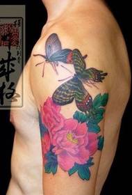 Butterfly Peony Tattoo Works Pattern