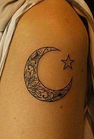 Pattern ng Arm Moon Totem Tattoo