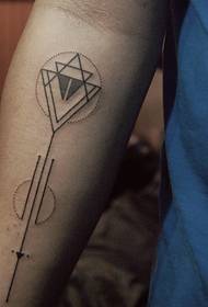 Tattoo geometrica exemplar artis Armate