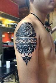 arm Polynesian totem tattoo pattern