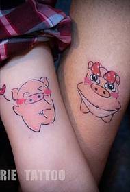 arm piglet tattoo pattern