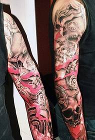 Modellu di tatuaggio di tatuo femminile di bracciu di fiore di rosa