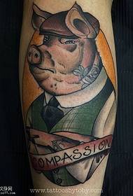 jib gris tatoveringsmønster
