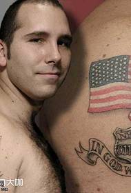 Arm American Flag Tattoo Pattern