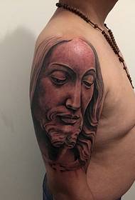 arm personality of the mighty Jesus tattoo pattern