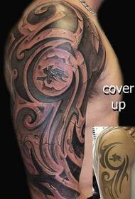 arm stereo realistic totem tattoo pattern