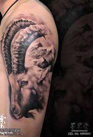 arm antelope tattoo pattern