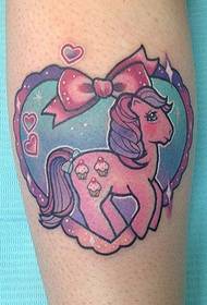 color fantasy rainbow horse tattoo pattern from Carrick Roll