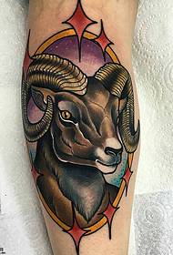 jib sheep tattoo pattern