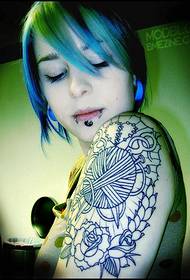 seductive girl arm temptation totem tattoo picture