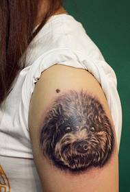 paže zviera tetovanie vzor je krásny a dojemný