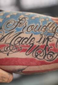 Голяма ръка горд американски флаг татуировка шаблон на татуировка
