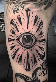 Μεγάλο μοτίβο τατουάζ ματιών βραχίονα