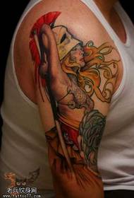 arm Athena tattoo pattern